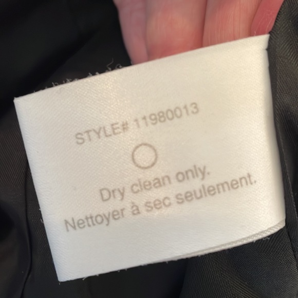 Club Monaco Single Button Black Wool Mohair Blend Minimalist Blazer Jacket Sz 6 - Picture 14 of 14